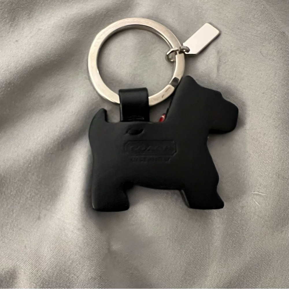 Coach Y2K Black Scottie Dog Charm Keychain - Picture 3 of 4